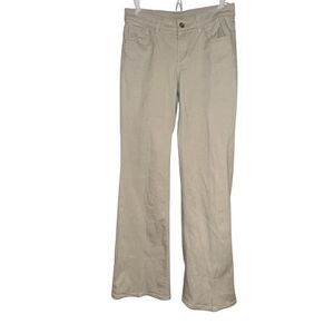 Dividend Brand cream flare leg cotton pants Ladies size 6